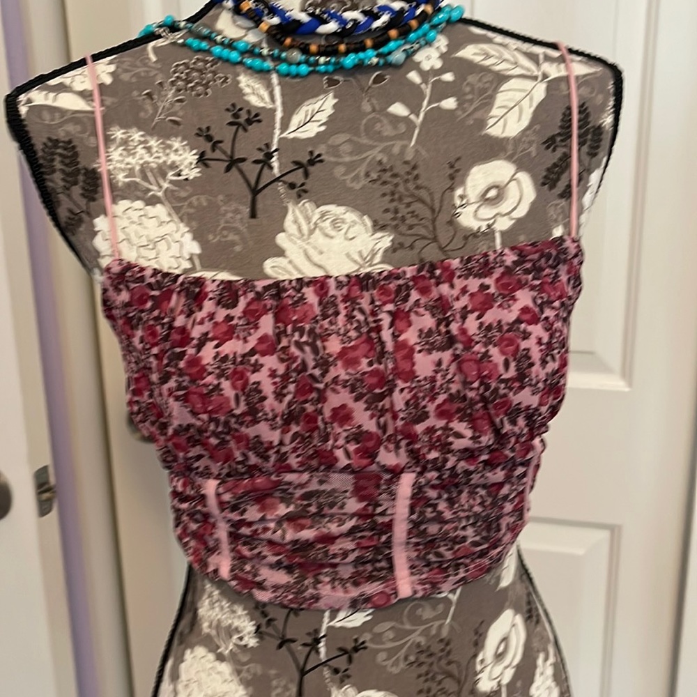 Cami Multicolor Mesh Corset with Bungee Straps